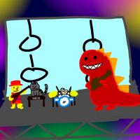 artist:guntanks_in_space char:bongo char:dinosaur_(bongo) game:rock'n_tread sheep // 720x720 // 167.7KB