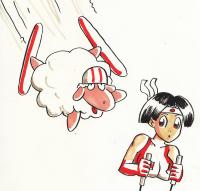artist:makototruth char:makoto_kotobuki game:nagano_winter_olympics_'98 sheep // 1200x1149 // 178.3KB