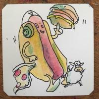 artist:annk burger game:block_carnival pizza sheep // 1024x1024 // 186.8KB
