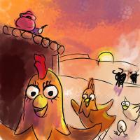 artist:leilei char:chicken_(chicken_farm) char:cormano game:sunset_riders // 704x704 // 94.5KB