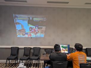 A!, Taisen Shiyo, commonly known as AzuFight, a doujin fighting game for PC.