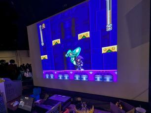 Mega Man 7 for the SNES, in the hidden battle mode.